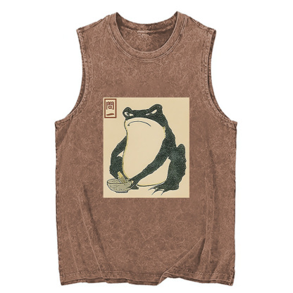 Tokyocanvas Matsumoto Hoji Japanese Frog Washed Tank