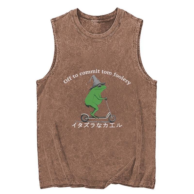 Tokyocanvas Stupid Frog Washed Tank