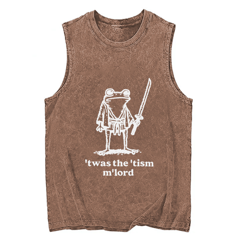 Tokyocanvas Focused Samurai Frog Washed Tank