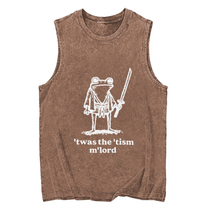 Tokyocanvas Focused Samurai Frog Washed Tank