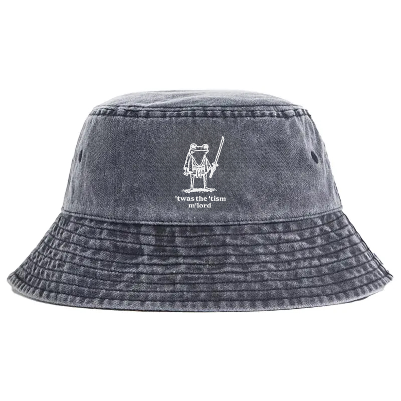 Tokyocanvas Focused Samurai Frog Washed Bucket Hat