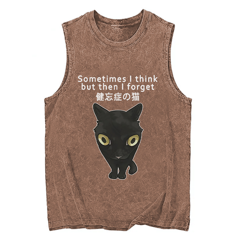 Tokyocanvas Amnesiac Cat Washed Tank