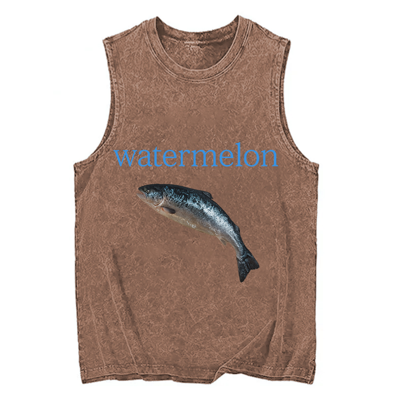 Tokyocanvas Watermelon Fish Washed Tank
