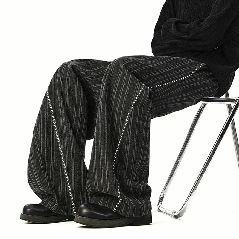 Tokyocanvas Striped Drape Vintage Sweatpants