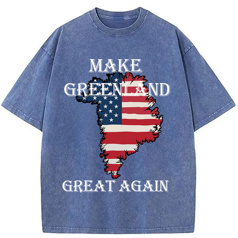 Tokyocanvas Make Greenland Great Again Washed T-Shirt