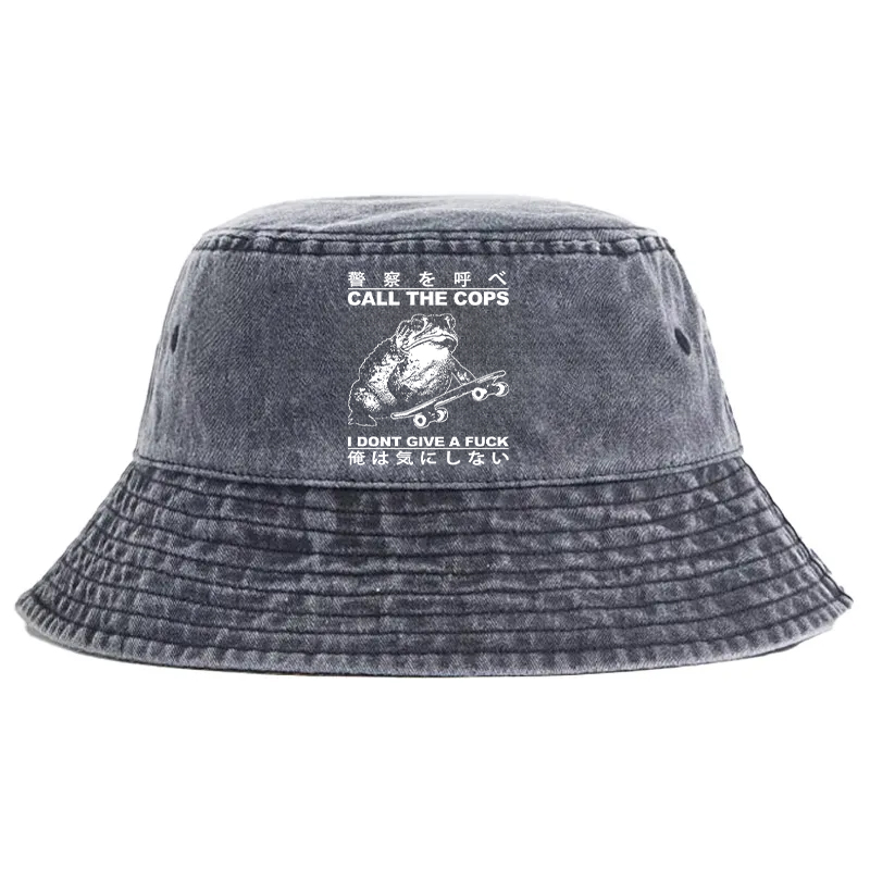 Tokyocanvas I Don't Care Washed Bucket Hat