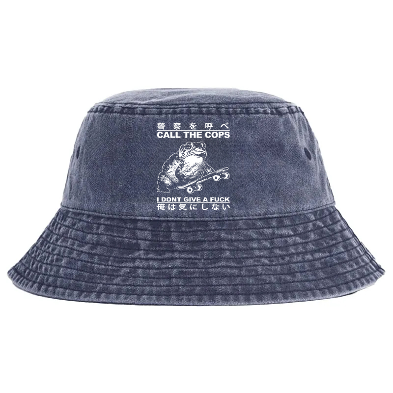 Tokyocanvas I Don't Care Washed Bucket Hat