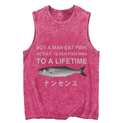 Tokyocanvas Funny To A Lifetime Washed Tank