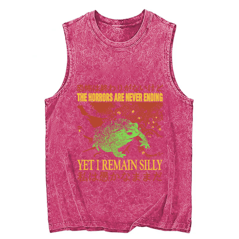 Tokyocanvas The Horrors are Never Ending Washed Tank