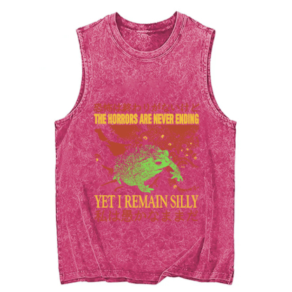 Tokyocanvas The Horrors are Never Ending Washed Tank