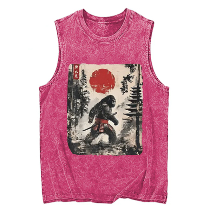 Tokyocanvas Japanese Samurai Bigfoot Washed Tank