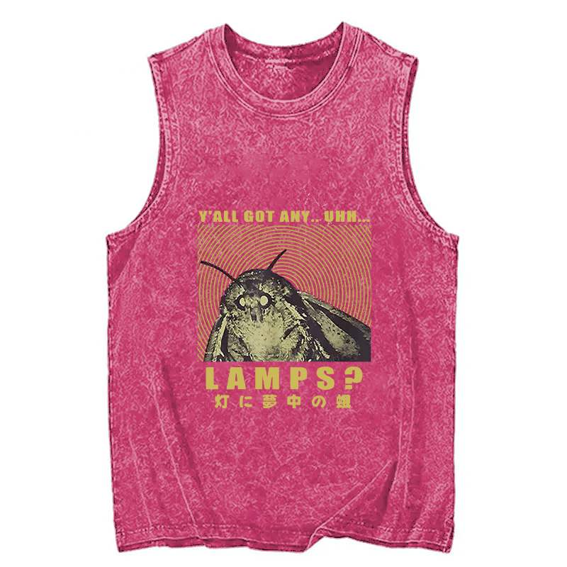 Tokyocanvas Moth Obsessed With The Light Washed Tank