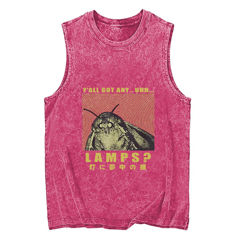 Tokyocanvas Moth Obsessed With The Light Washed Tank