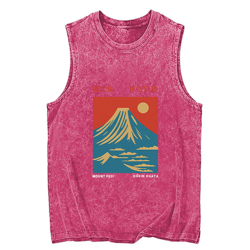 Tokyocanvas Mount Fuji Vintage Washed Tank