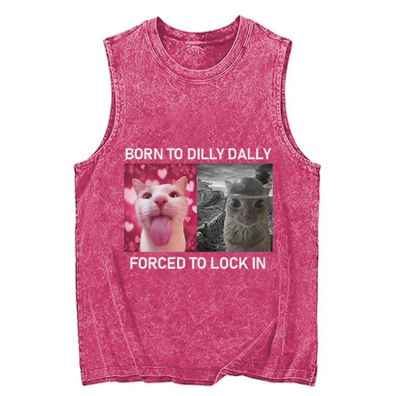Tokyocanvas Born To Dilly Dally Washed Tank