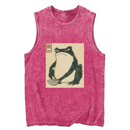 Tokyocanvas Matsumoto Hoji Japanese Frog Washed Tank