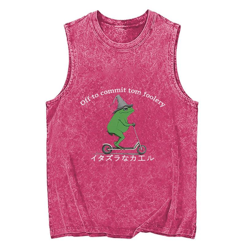 Tokyocanvas Stupid Frog Washed Tank