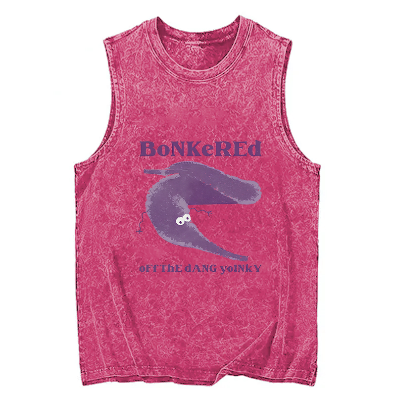 Tokyocanvas Bonkered of The Dang Yoinky Washed Tank