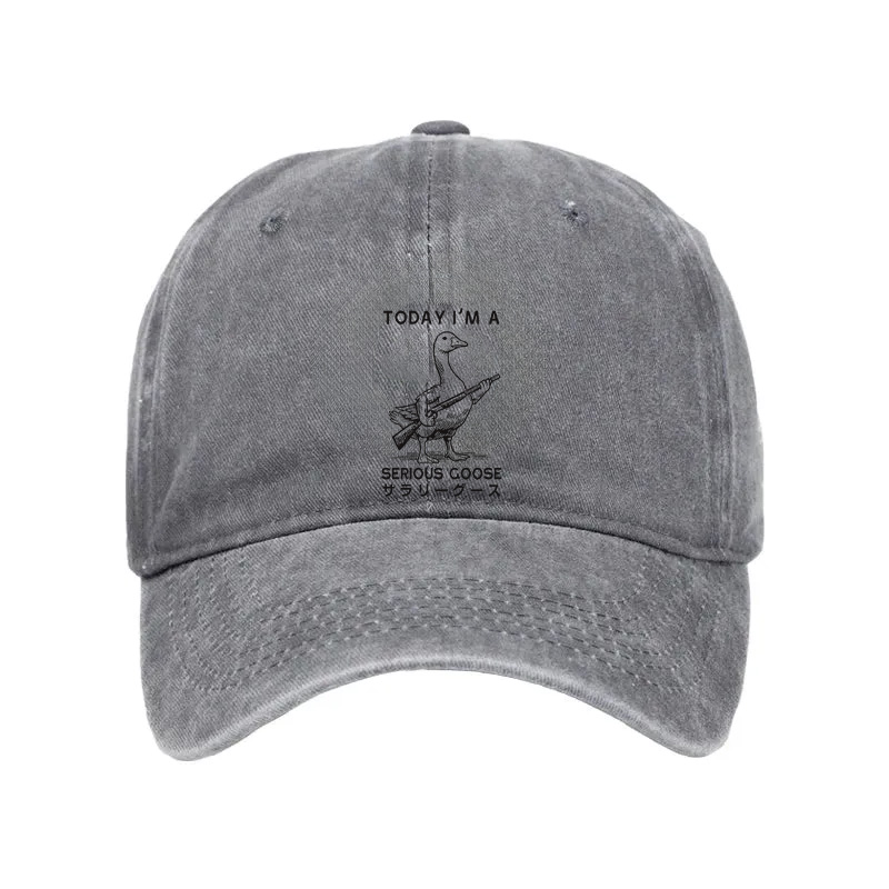 Tokyocanvas Serious Stupid Goose Washed Cap