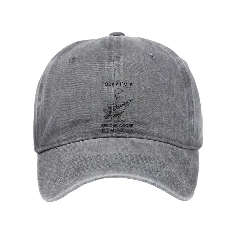 Tokyocanvas Serious Stupid Goose Washed Cap