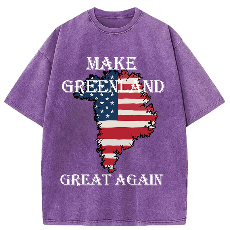 Tokyocanvas Make Greenland Great Again Washed T-Shirt