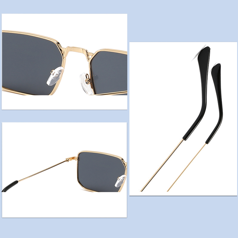 Tokyocanvas Square Black Sunglasses