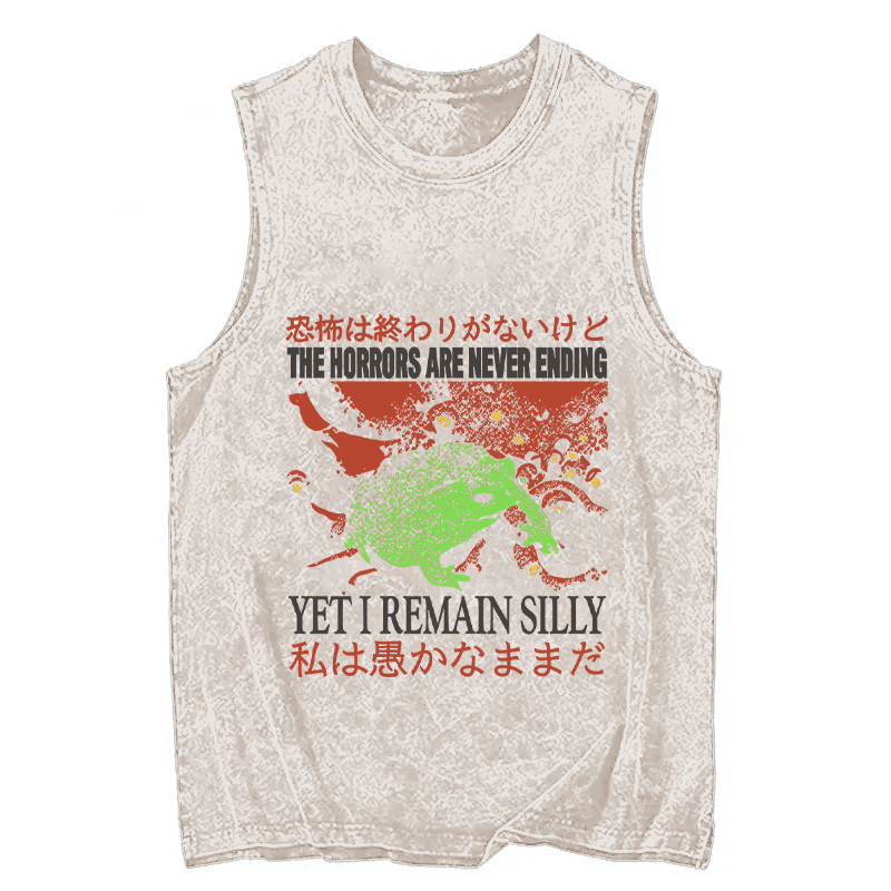 Tokyocanvas The Horrors are Never Ending Washed Tank