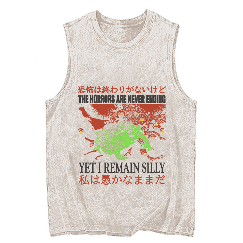 Tokyocanvas The Horrors are Never Ending Washed Tank