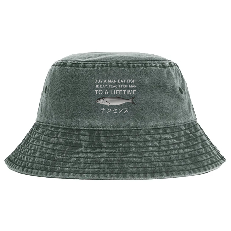 Tokyocanvas Funny To A Lifetime Washed Bucket Hat