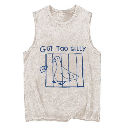 Tokyocanvas Got Too Silly Meme Washed Tank