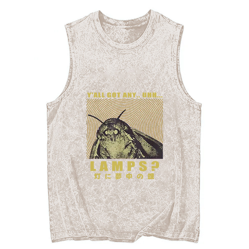 Tokyocanvas Moth Obsessed With The Light Washed Tank
