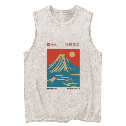 Tokyocanvas Mount Fuji Vintage Washed Tank