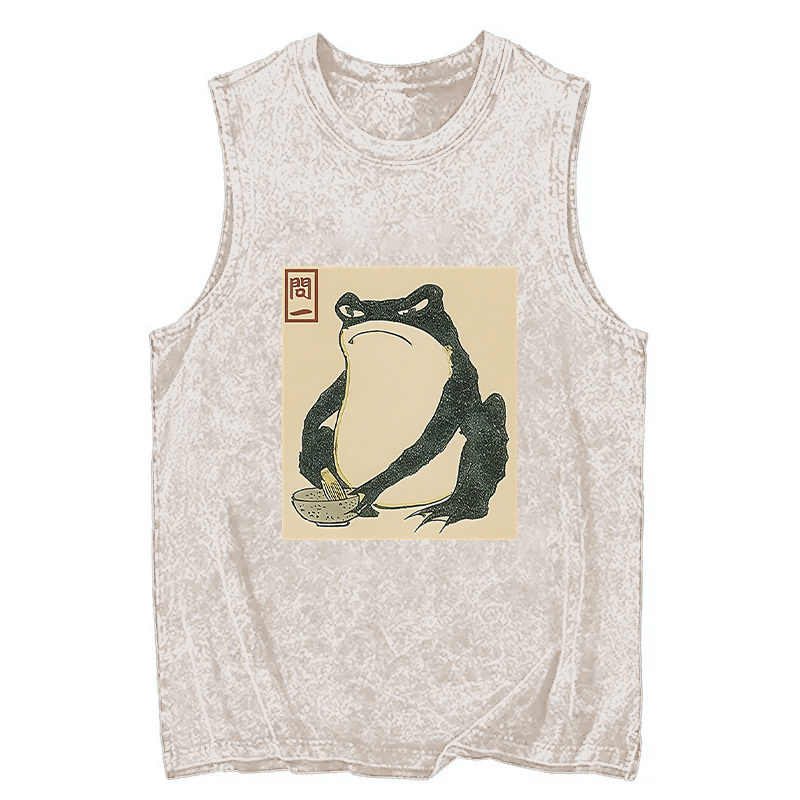 Tokyocanvas Matsumoto Hoji Japanese Frog Washed Tank