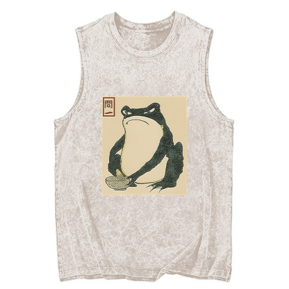 Tokyocanvas Matsumoto Hoji Japanese Frog Washed Tank