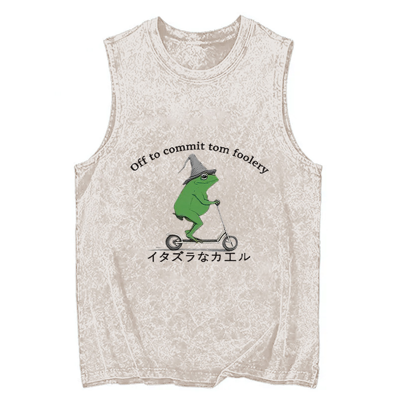 Tokyocanvas Stupid Frog Washed Tank