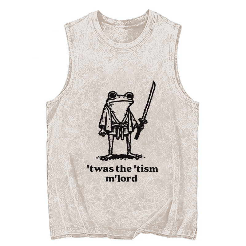 Tokyocanvas Focused Samurai Frog Washed Tank