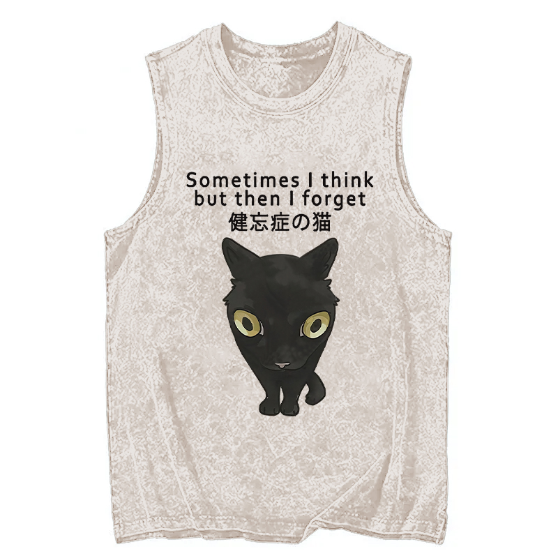 Tokyocanvas Amnesiac Cat Washed Tank