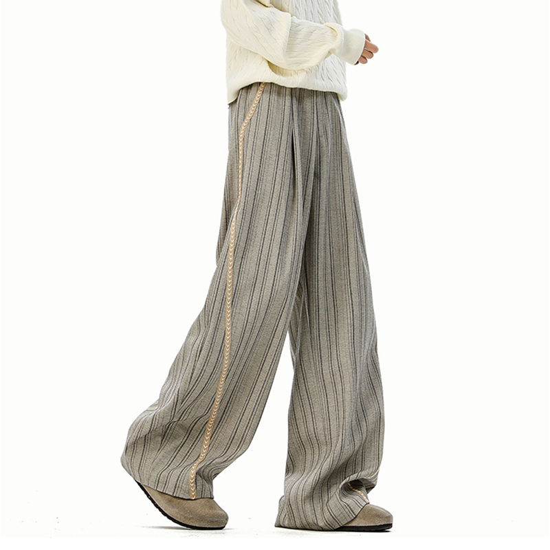 Tokyocanvas Striped Drape Vintage Sweatpants