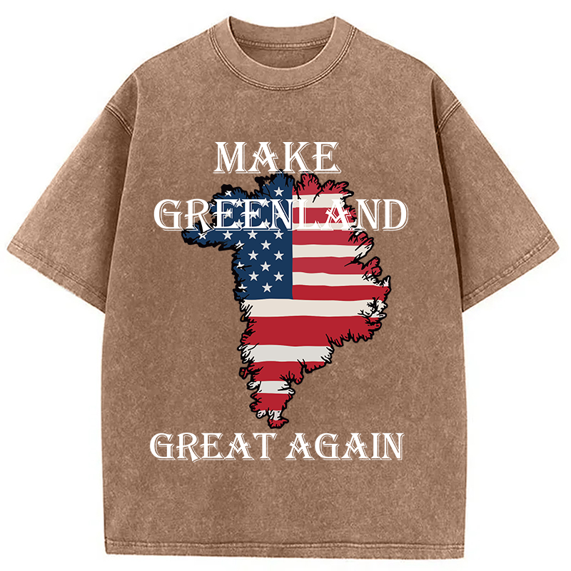 Tokyocanvas Make Greenland Great Again Washed T-Shirt