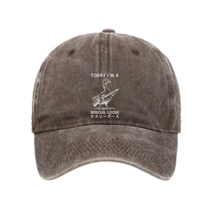 Tokyocanvas Serious Stupid Goose Washed Cap