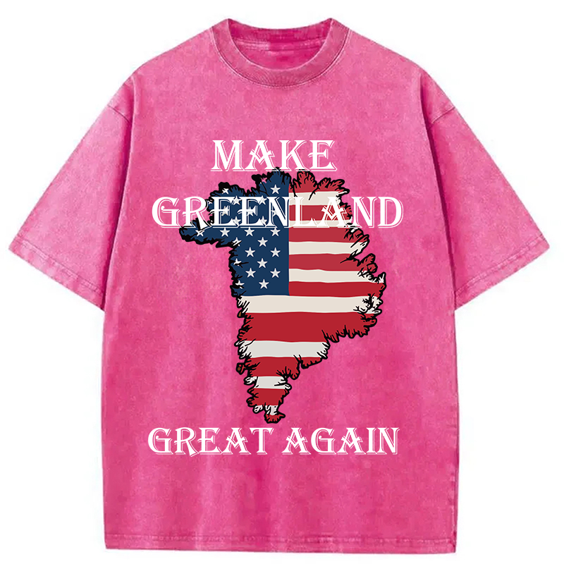 Tokyocanvas Make Greenland Great Again Washed T-Shirt