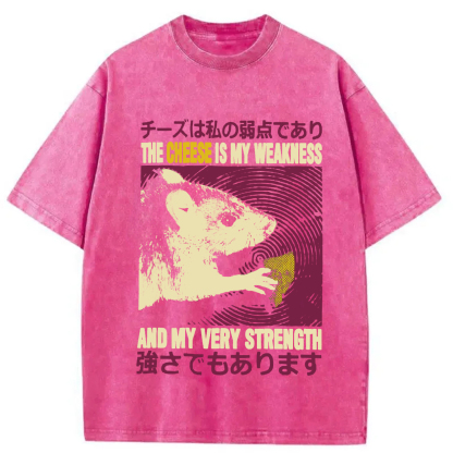 Tokyocanvas The Cheese is My Weakness Washed T-Shirt