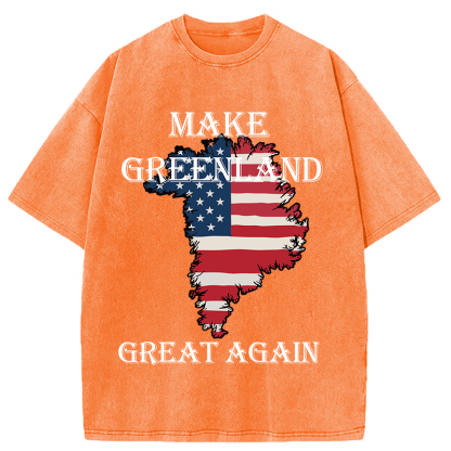Tokyocanvas Make Greenland Great Again Washed T-Shirt