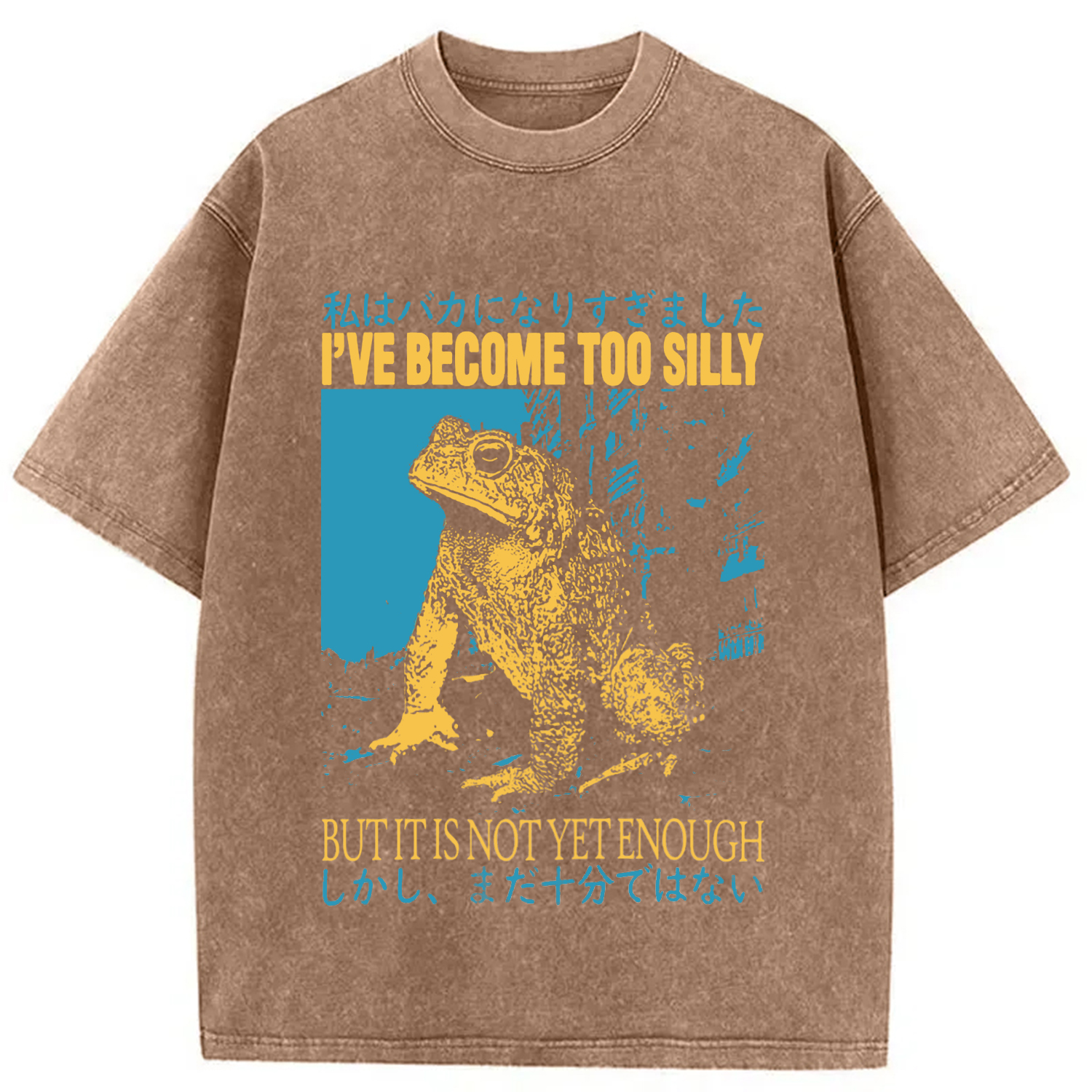 Tokyocanvas I've Become too Silly But It Is not Enough Washed T-Shirt