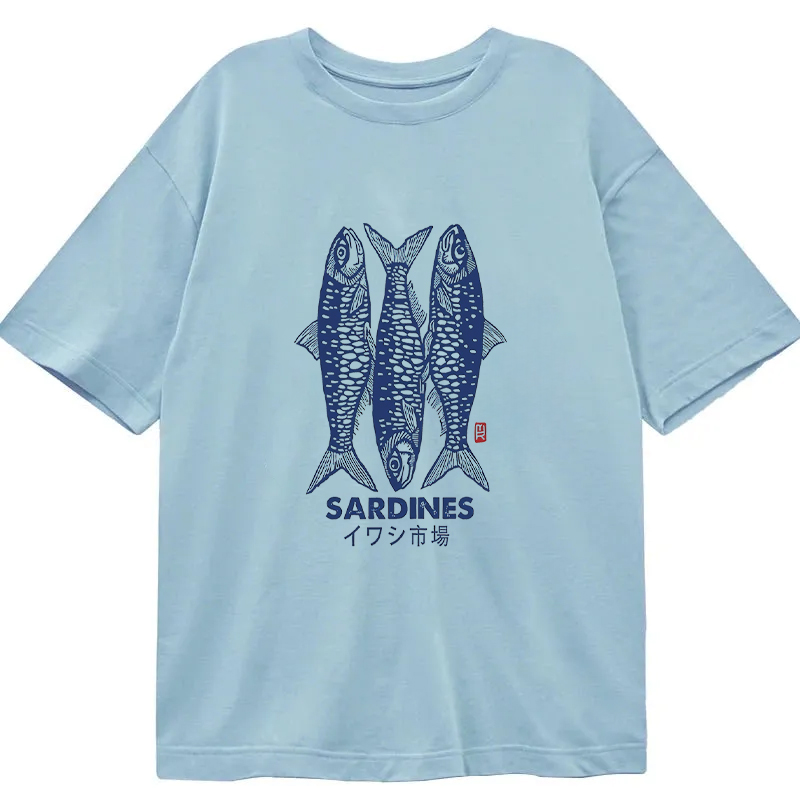 Tokyocanvas Sardines Market Classic T-Shirt
