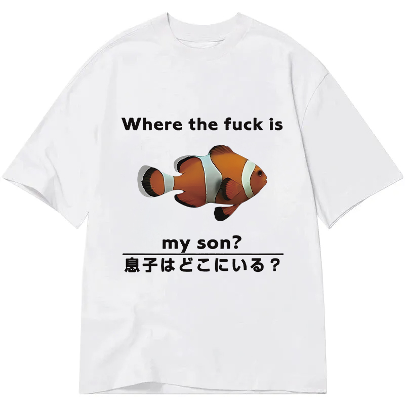 Tokyocanvas Fish Looking For Son Classic T-Shirt
