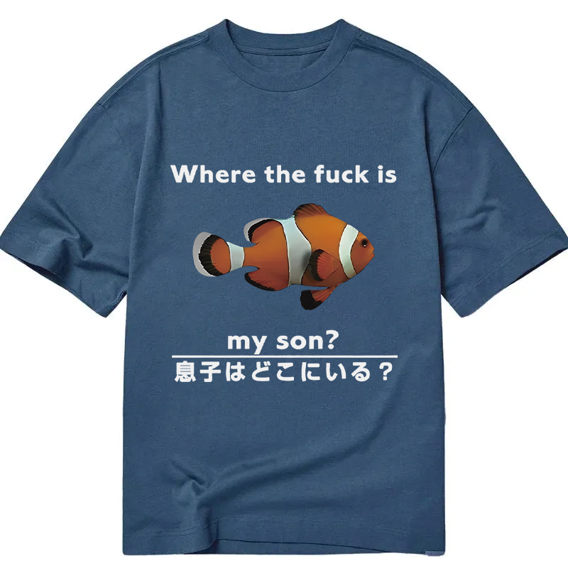 Tokyocanvas Fish Looking For Son Classic T-Shirt