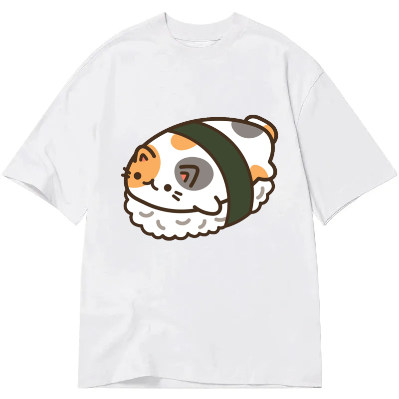 Tokyocanvas Sushi Pet Calico Cat Classic T-Shirt