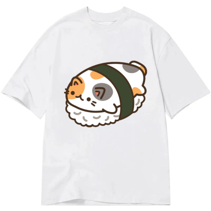 Tokyocanvas Sushi Pet Calico Cat Classic T-Shirt
