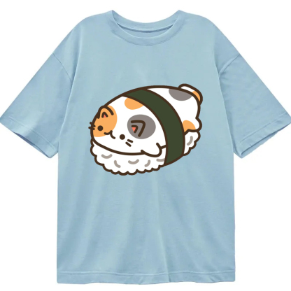 Tokyocanvas Sushi Pet Calico Cat Classic T-Shirt